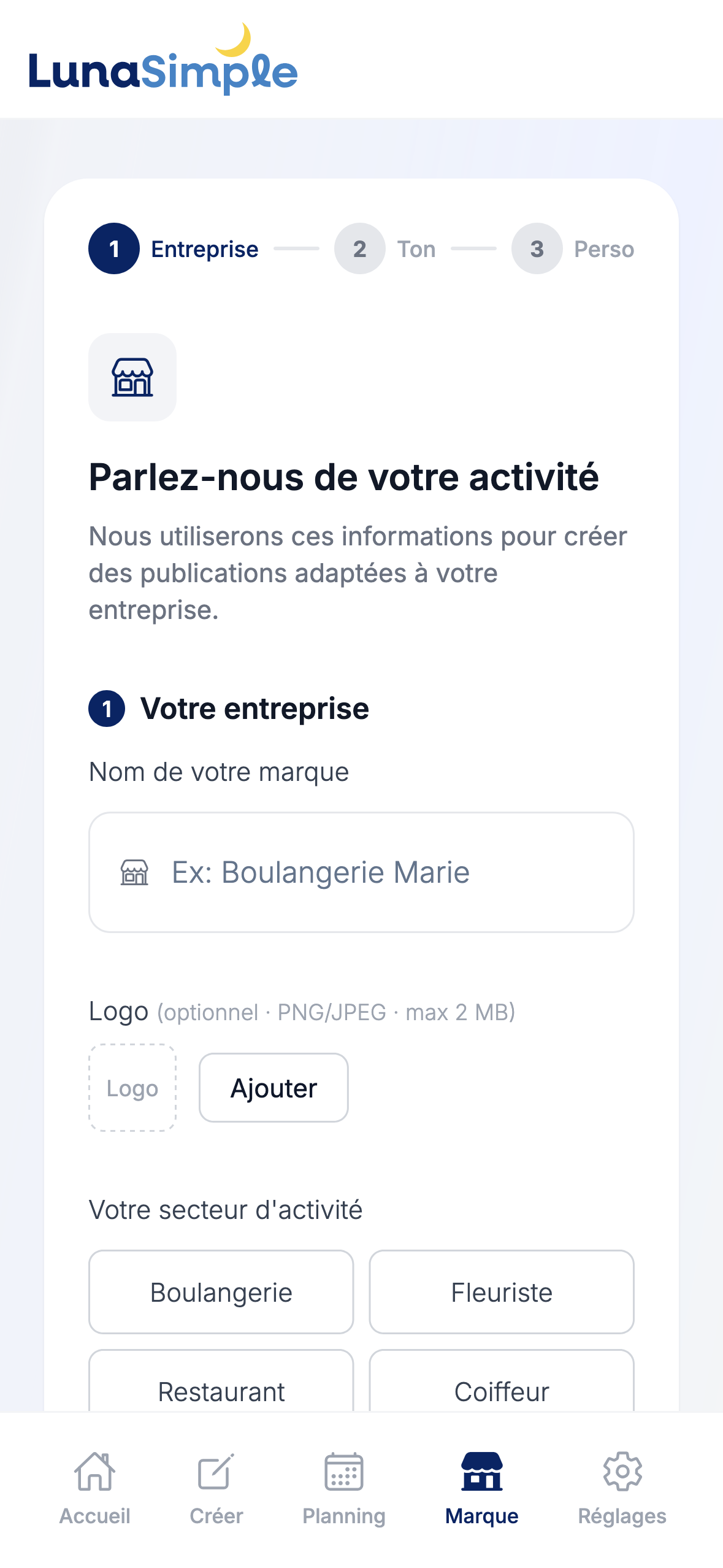 Onboarding screenshot